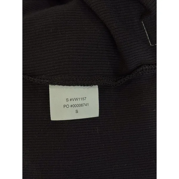 Vuori Womens Top Black Sleeveless Cove V Neck Tank Ribbed Knit Stretch Small - Image 4