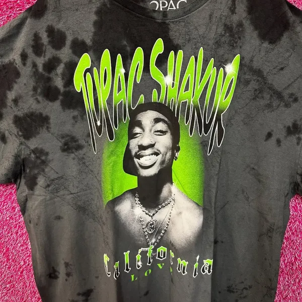 2Pac California Love Tie dye Rap Tshirt size 2XL - Image 2