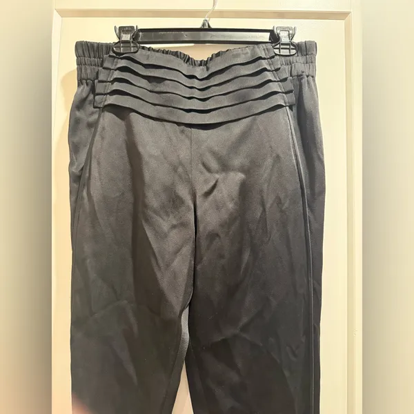 Alexander Wang Black‎ Pleated High-Waist Trousers Pants Size 8 - Image 3