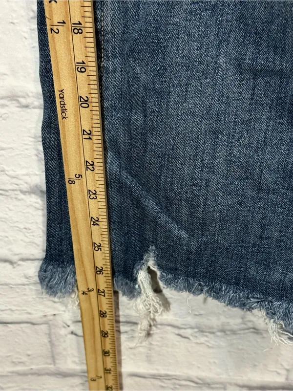 Risen Medium Wash Distressed Cropped/Ankle Jeans - 1X - Image 6