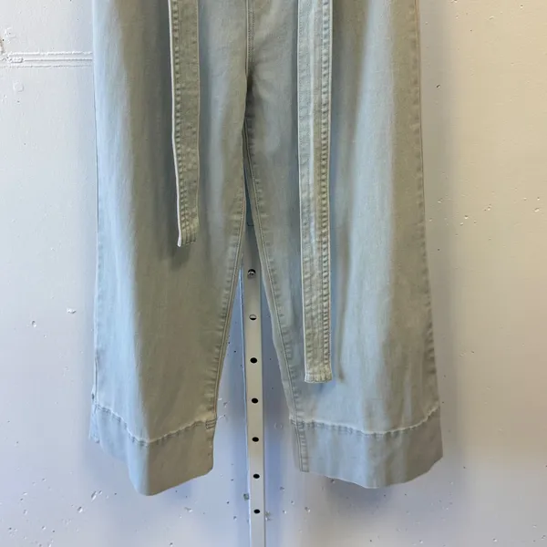 Altar'd State High Waist Wide Leg‎ Jean with Tie Light Wash Small AP1462 - Image 5