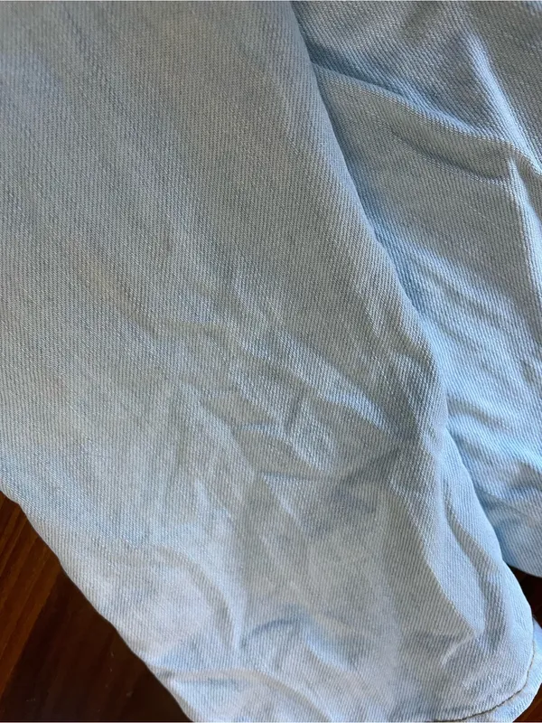 Forever 21 Light Blue Distressed Denim Overalls - Image 8