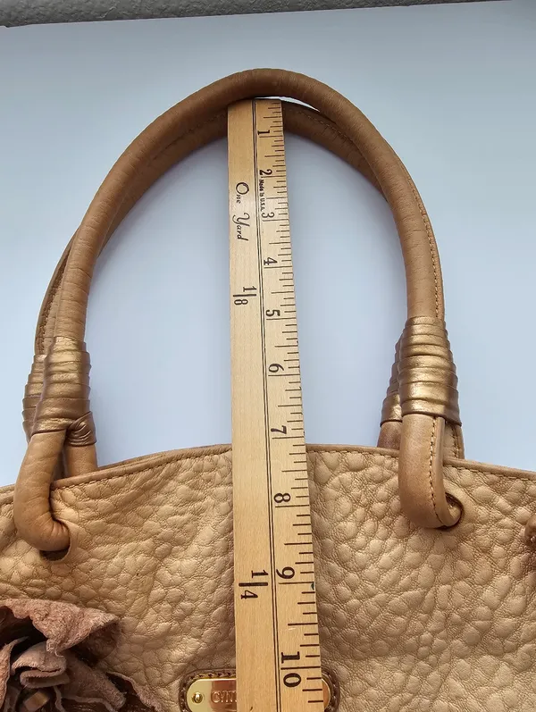 Cynthia Rowley Pebble Leather Floral Applique Hobo​ Bag - Image 6