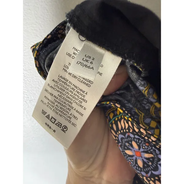 Anthropologie Maeve Abstract City Shorts Boho High Rise Women's Size 2 Geometric - Image 4