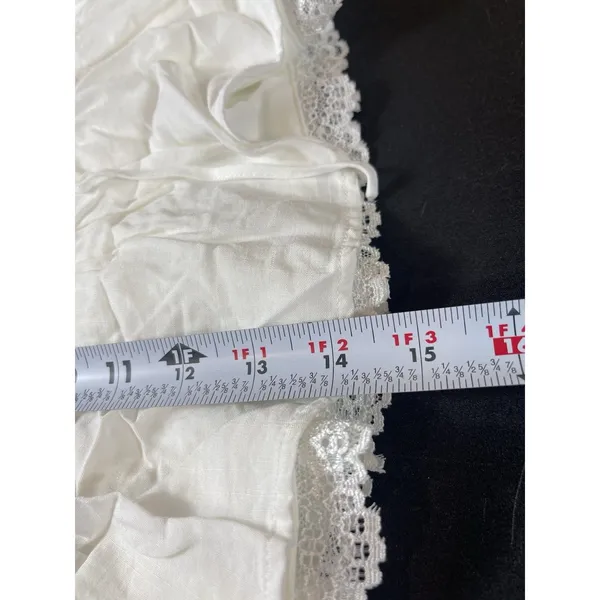 Aeropostale White Lace Tiered Mini Skort XL Boho Prairie Cottagecore Pull On NWT - Image 10