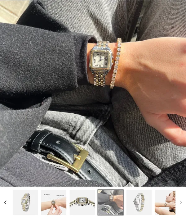 Two tone Watch Gold - Image 3