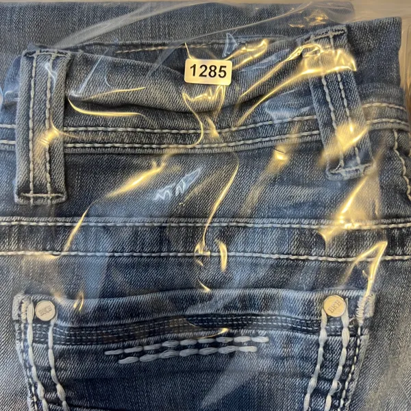 1285 | BKE Payton Slim Bootcut Contrast Stitch Denim Jeans Blue‎ Womens 26R - Image 12
