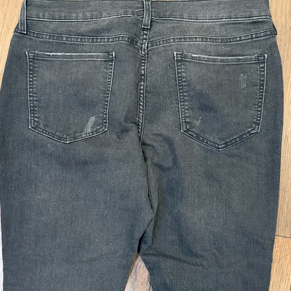 Old Navy Boyfriend Skinny Distressed Black Women's Jeans Size 10 C8-010 - Image 7