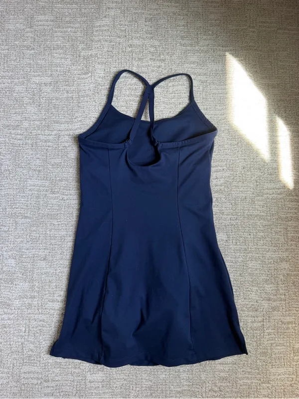PINK Victoria's Secret Navy Mini Slip Dress - Image 4