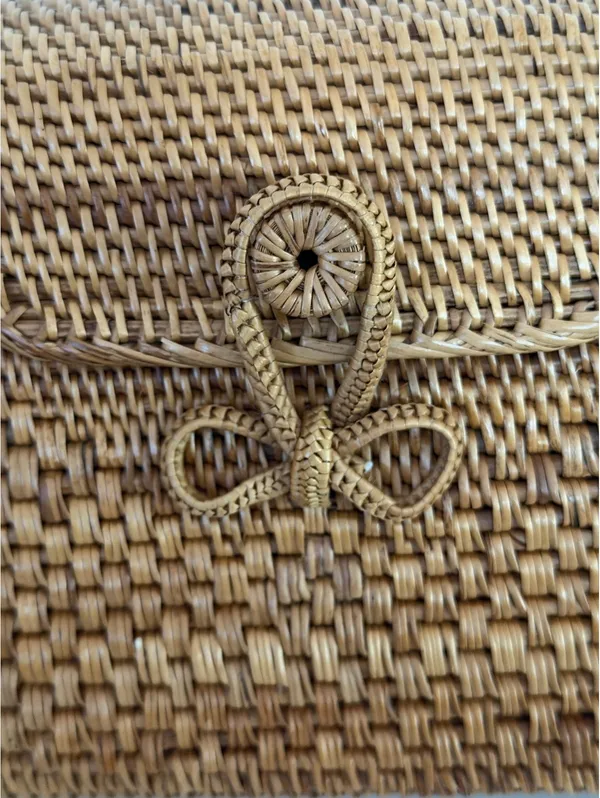 Street Level woven straw crossbody bag - Image 4