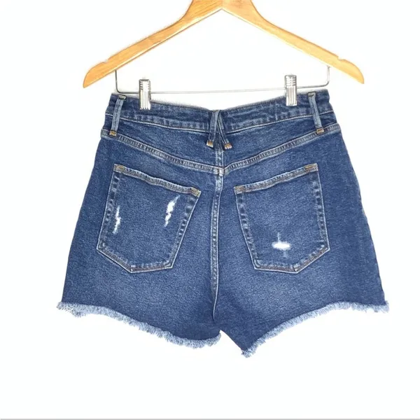 Good American Size 10 High-Rise The Bombshell Denim Jean Shorts - Image 3
