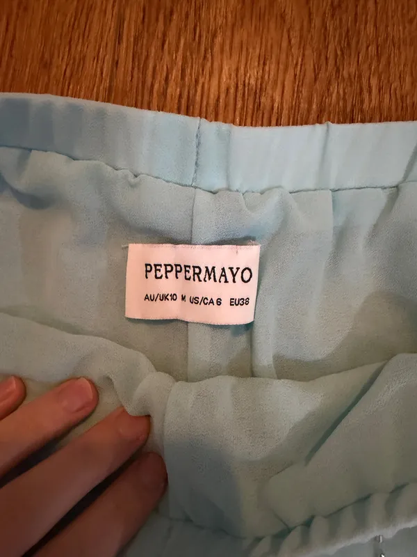 Peppermayo Blue Beaded Shorts - Image 3
