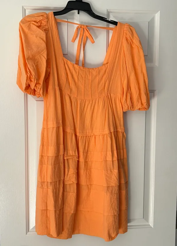 Anthropologie Square Neck Tiered Dress - Image 4