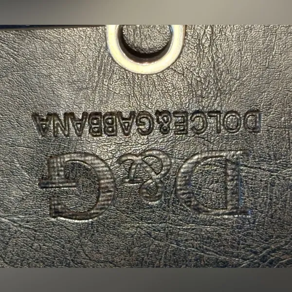 Dolce & Gabbana Wallet Black Faux/Leather Wallet Repair Project As Is - Image 13