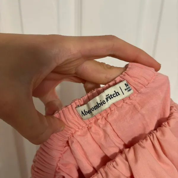 Abercrombie Pale Pink Puff Sleeve Mini Dress - Image 4