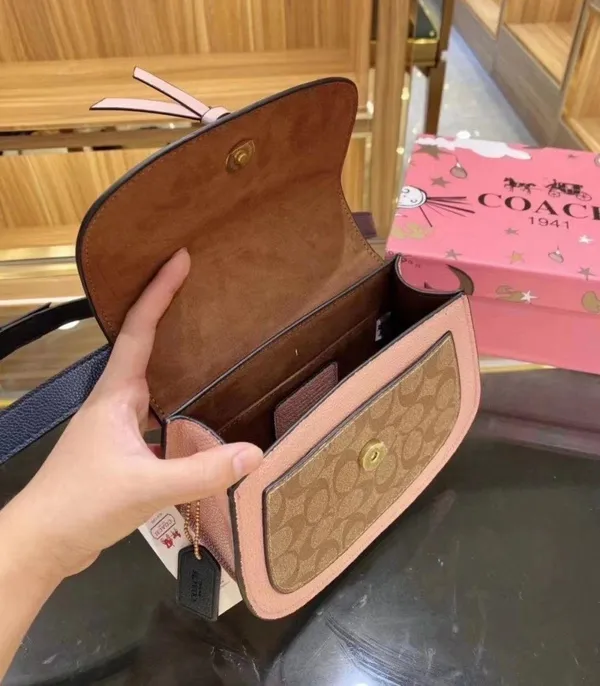 Coach Remi Saddle Bag In Colorblock Signature Canvas 2316 - Image 3