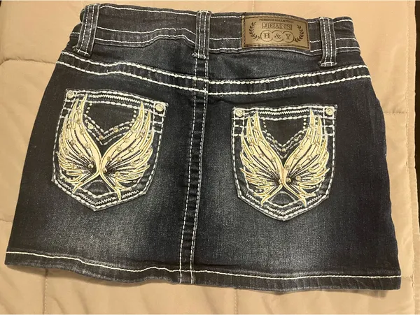 Denim mini skirt Blue - Image 2