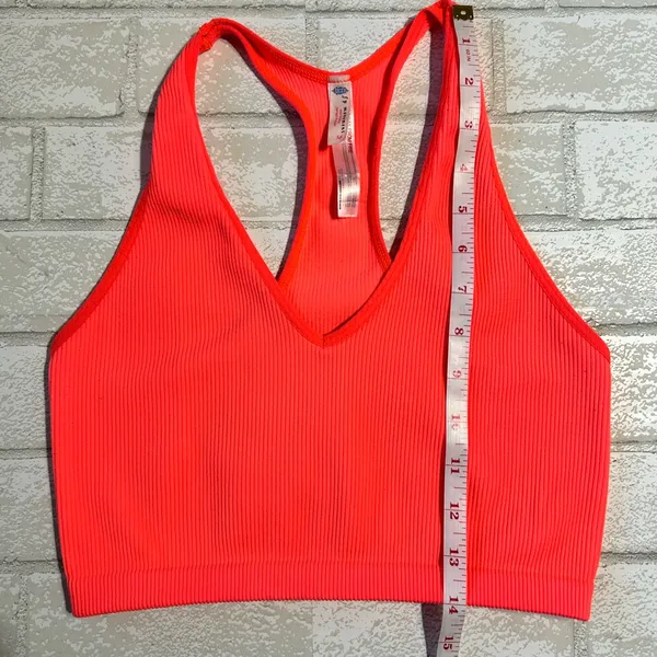 Free People Neon Ribbed Racerback Bra/Top - Image 5