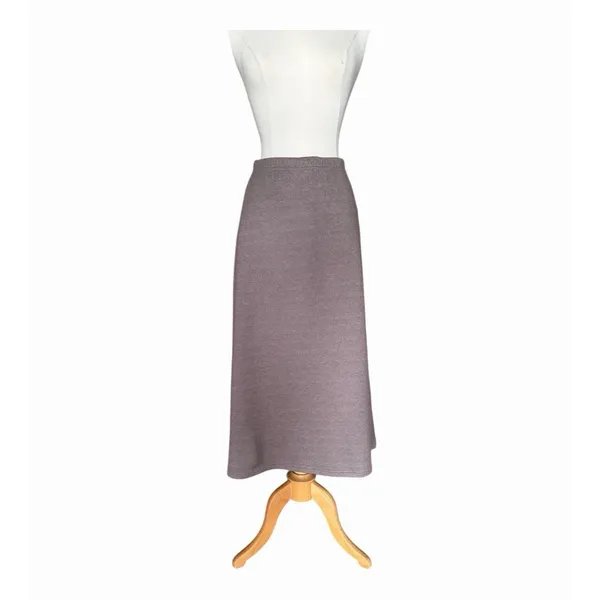 OGL Timeless Flared Maxi Skirt Heather Brown Drawstring Waist XS NWT - Image 2