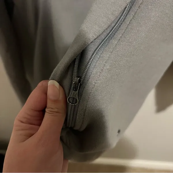 Women's Gray Lululemon Hooded Jacket - Image 3