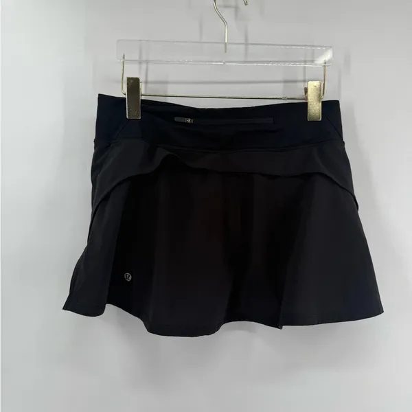 Lululemon Play Off The Pleats Skirt *13" Black size 6 - Image 3