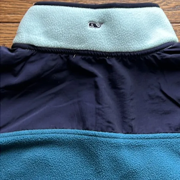 Vineyard Vines Color Block Fleece Snap Shep Shirt‎ Size M C15 - Image 8