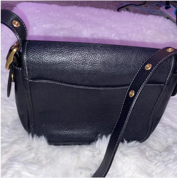 Coach Leather Bag Crossbody Black - Image 3