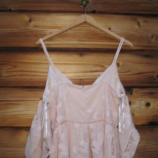 NWT Lovers + Friends Nude Blush Wishful Mini Dress - Image 8