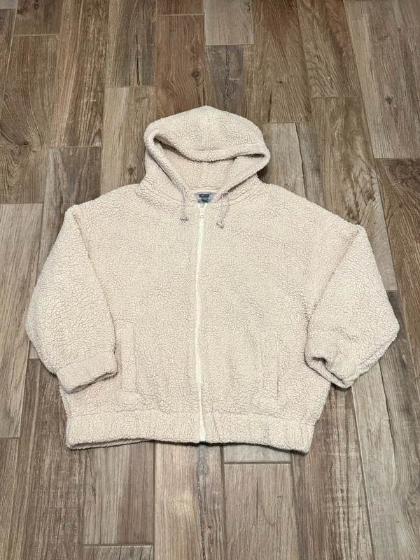 Aerie Teddy Sherpa Fleece Hoodie Jacket - Image 2