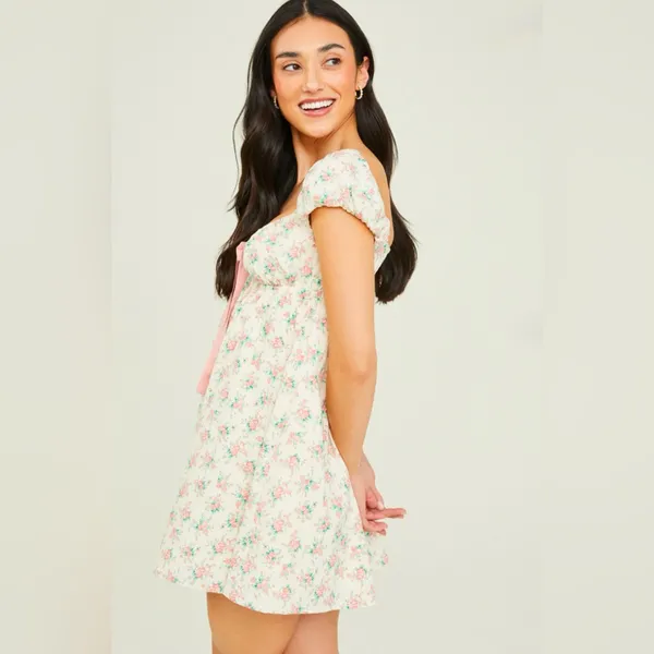 NWT Altar’d State Everlee Floral Bow Dress - Image 2