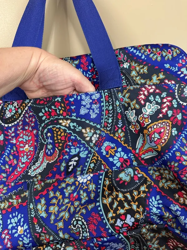 Vera Bradley Petite Paisley Weekender Travel Bag Carry On Laptop Sleeve - Image 8