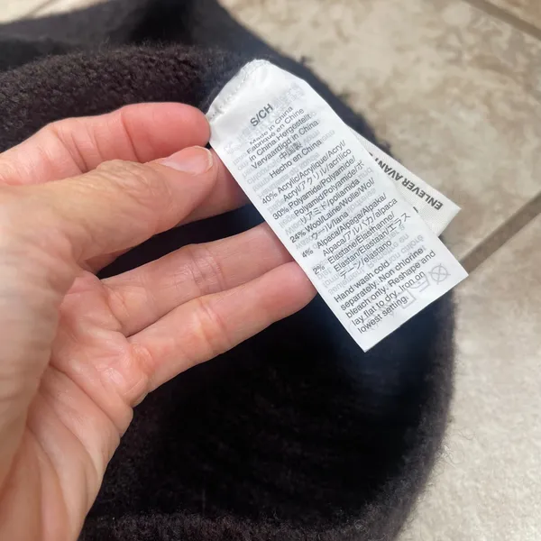 Madewell Alpaca Wool Blend Roll Neck‎ Sweater Heather raisin Small Relaxed Knit - Image 6