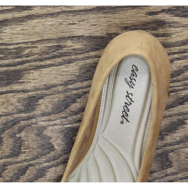 NWT Easy Street Proper Womens Block Heel Pumps PROPER Sand Suede Brown 9.5M - Image 10