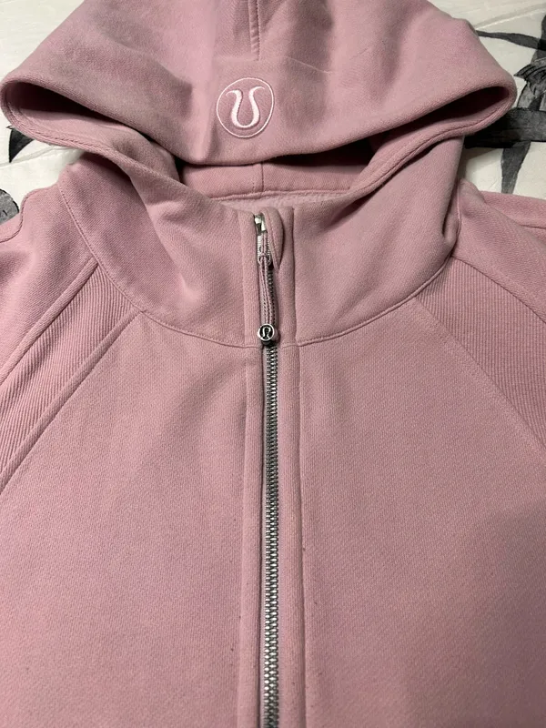 Lululemon scuba half zip peony, colored, pink oversized hoodie - Image 3