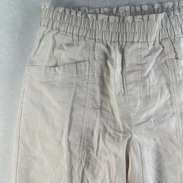 A New Day L Large Pants High Rise Tapered Ankle Pull‎ On Light Pink Cropped Crop - Image 4