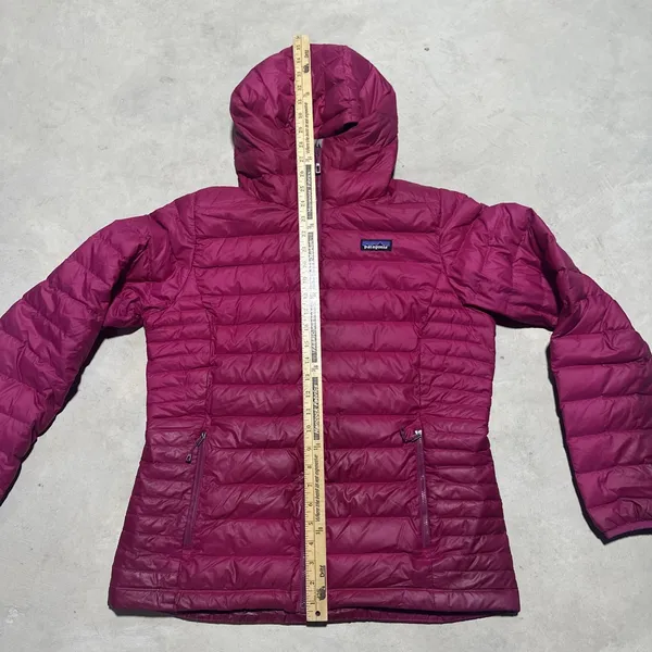 Patagonia Jacket Women's L Pink Down Sweater Hoody Hoodie Zip Up Lightweight - Image 6