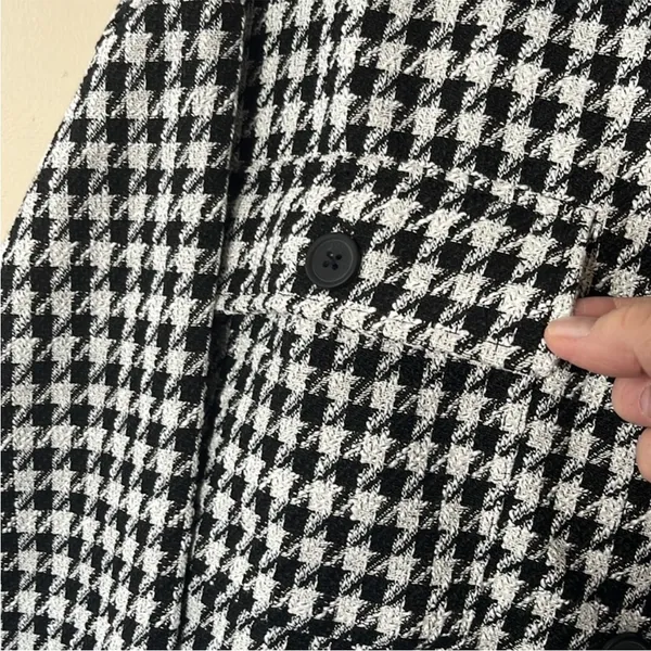 NWOT Sanctuary Ashley Jacket / Top Bouclé Houndstooth Size L - Image 9