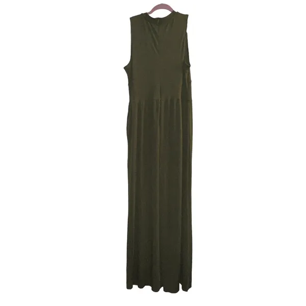 Cider Olive Sleeveless Wide Leg Jumpsuit - Image 7