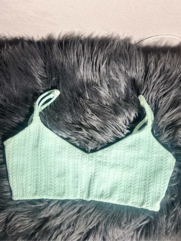 Beach Riot Georgia Crop Top Mint Size XS - Image 5