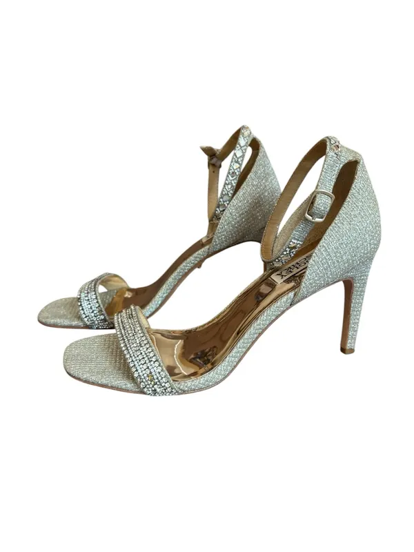 Badgley Mischka Collection Urina Heeled Sandal Platinum Womens Size 9 - Image 2