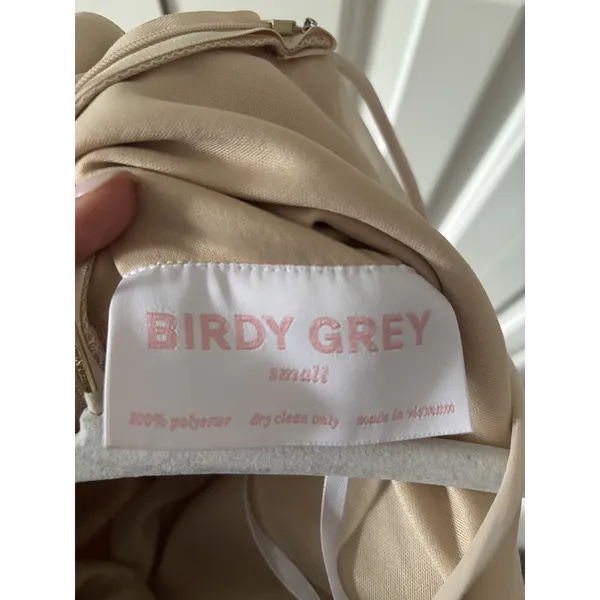 Birdy Grey Small Blush Pink Maxi Dress with Ruffle Detail - Image 7