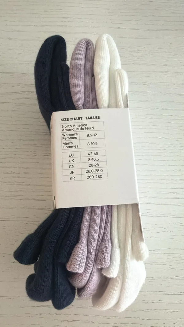 Lululemon Large Daily Essential Socks 3 Pack Quarter Length - Image 4
