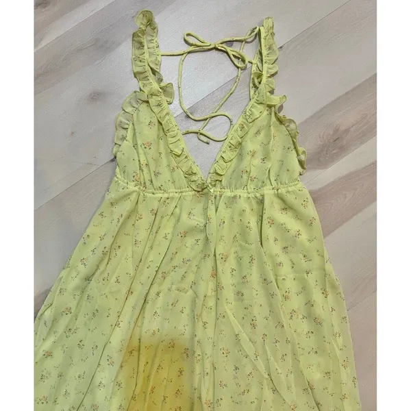 Anthropologie Rumored NWT Women Large Floral Secret Garden Mini Dress Coquette - Image 5