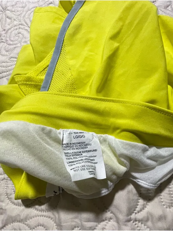 Under Armour Women's Neon Lime Training Shorts with Gray Reflective Trim‎ - Image 8