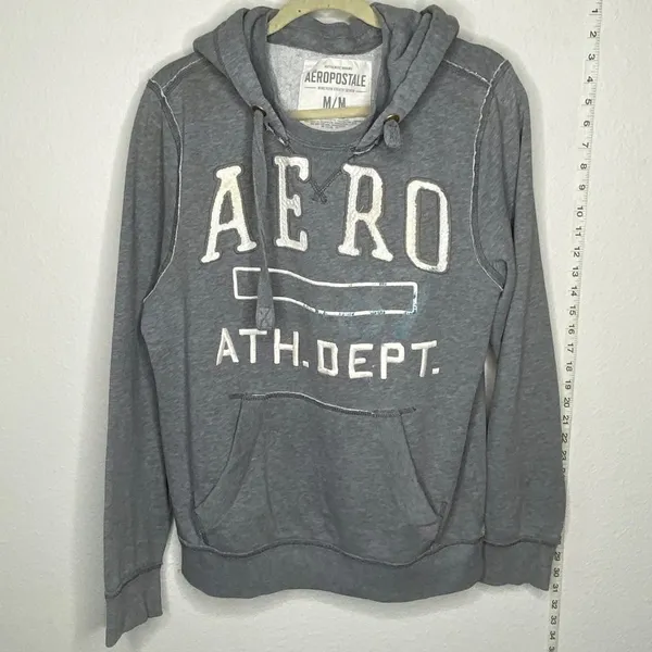 Aeropostale Pullover Hoodie Gray - Image 4