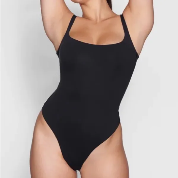 SKIMS Fits everybody square neck bodysuit in Onyx‎ Style BS-SCN-0294 Size XXS - Image 2