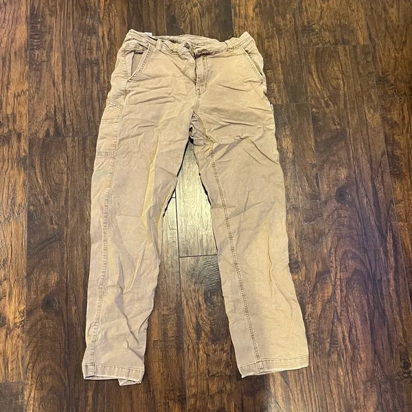 American Eagle Tan Stretch Cargo Pants • Size 6 • Utility Pocket Pants - Image 2