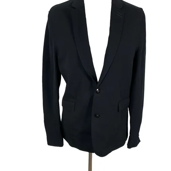 The Kooples Black Fitted Blazer Womens 48 Tailored Office Business Career Formal - Image 3