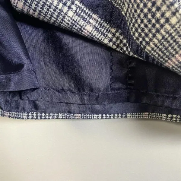 VINTAGE Pendleton Size 6 Wool Plaid Tartan‎ Midi Skirt USA Blue Tan A-line - Image 5
