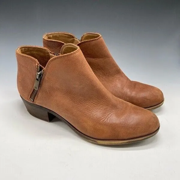Lucky‎ Brand 8.5 LP-Burklee Brown Booties Leather 39 - Image 4